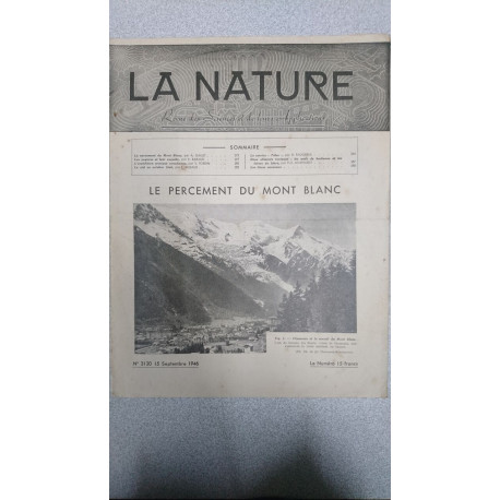 La nature n° 3120 / Septembre 1946