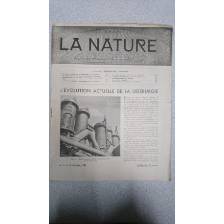 La nature n° 3122 / Octobre 1946