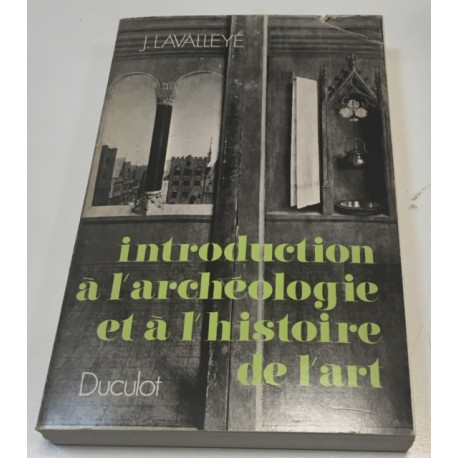 INTRODUCTION A L'ARCHEOLOGIE ET A L'HISTOIRE DE L'ART