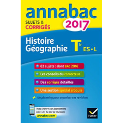 Annales Annabac 2017 Histoire-Géo Tle L ES: sujets et corrigés du...