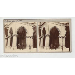 Vue Stéréoscopique Stéréo ITALIE VENISE Arcades Palais des Doges...