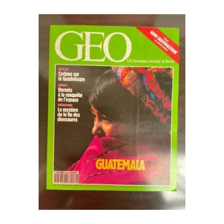 Geo Nº 139 Un Nouveau Monde guatemala 1990