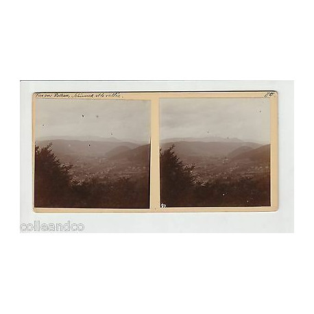 Vue Stéréoscopique Stéréo 67 Vue sur rothau SCHIRMECK et la vallée...