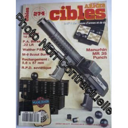 Cibles N° 274 N° 274 : Manurhin Mr 35 Walther P88 C
