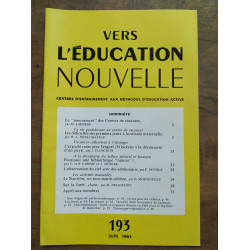Vers l'éducation nouvelle n193 Juin 1965