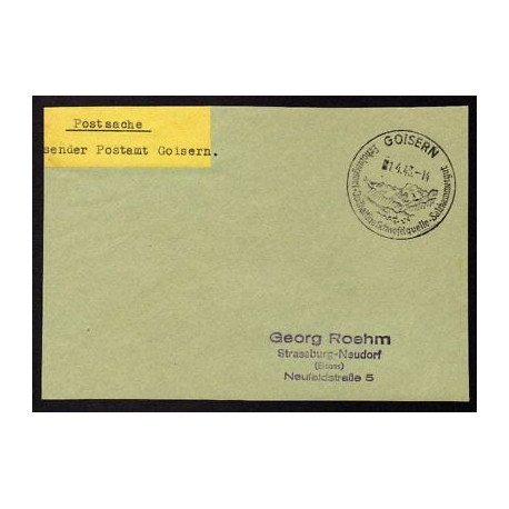 Postsache Absender Postamt GOISERN du 010443