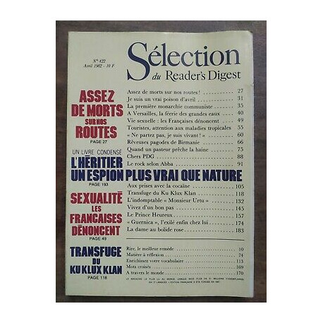 Nº 422 Avril 1982