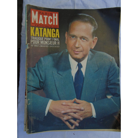 Magazine Paris Match - 651 - septembre 1961 - Katanga