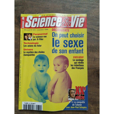 Science Vie Nº 974 Novembre 1998