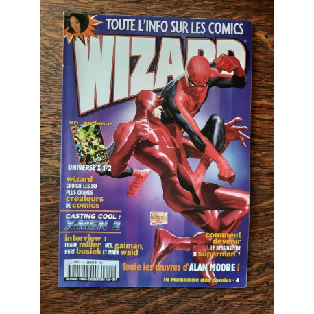 Wizard Magazine Le Magazine des Comics n 4 Couverture 12 Octobre 2000