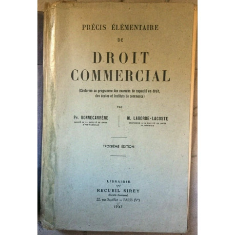 ph bonnecarrere m laborde lacoste Précis élementaire Libraire du