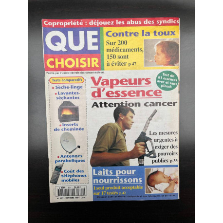 Que Choisir N309 - Vapeurs d'essence
