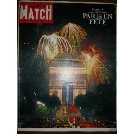 Paris Match n804 5 septembre 1964 libération Paris en fête