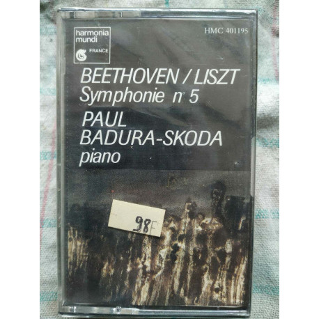Beethoven Liszt Symphonie N5 Paul Badura-Skoda Cassette Audio-K7 NEUVE