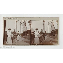 Vue Stéréoscopique Stéréo 54 GARE DE SAINT NICOLAS DE PORT MILITAIRES