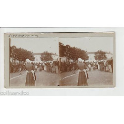 Vue Stéréoscopique Stéréo 54 GARE DE SAINT NICOLAS DE PORT MILITAIRES