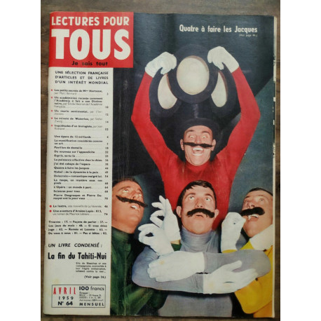 Lectures pour tous n64 Avril 1959 Lectures pour tous Je sais tout