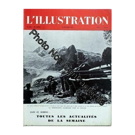 Illustration (L') N° 5198 Du 24/10/1942 - La Penetration Allemande...