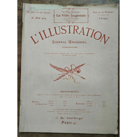 L'Illustration n4250 16 Août 1924