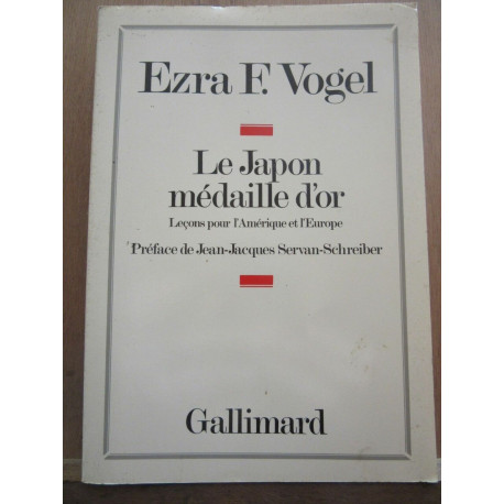Ezra f vogel Le Japon médaille d'or gallimard
