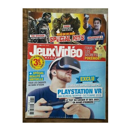 Jeux Vidéo Magazine Nº 183 Avril 2016