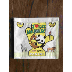 Pif. carte autocollante pub vaiillant. j´aime les animaux