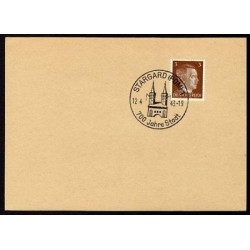 Allemagne n 706 Yv. cachet WW2 STARGARD Pom 1 Timbre Allemand Mi n 782