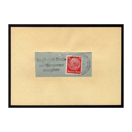 Deutschland FLAMME STUTTGART 25842 n449 perforé WF