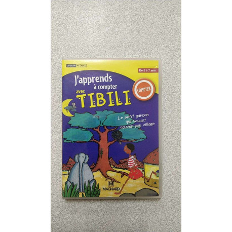 DVD - J'apprends à compter avec TIBILI - 5 à 7 ans - CD/PC