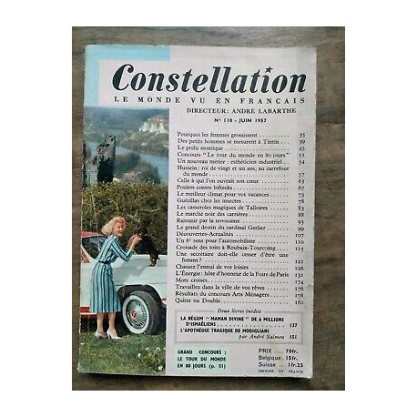 Constellation Le Monde Vu en Français Nº110 Juin 1957