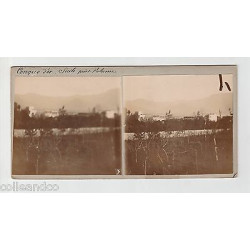 Vue Stéréoscopique Stéréo ITALIE Dôme de Milan Contreforts CONQUE D'OR