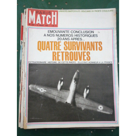 PARIS MATCH n830 6 MARS 1965 UNIVERS MATCH