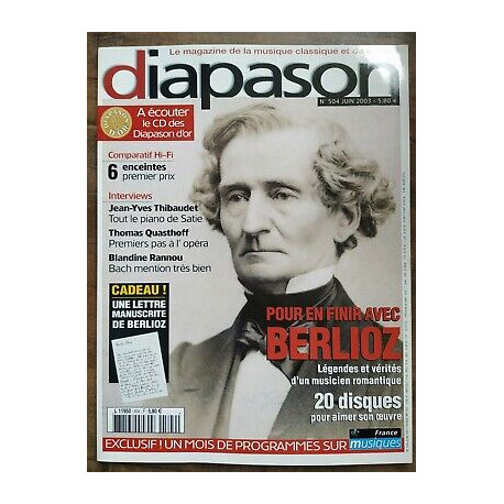 diapason Le Magazine de la Musique Classique et de la Hifi Nº504...