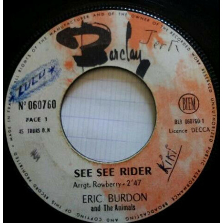 See See Rider / Help Me Girl