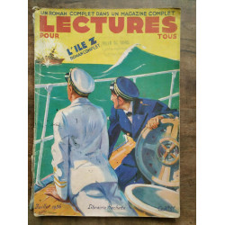 Lectures pour tous L'île z Juillet 1936 Librairie Hachette