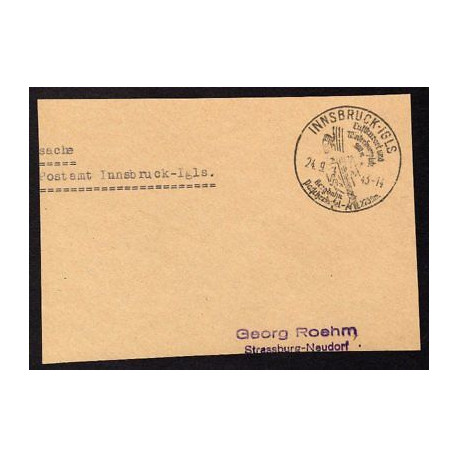Postsache Absender Postamt INNSBRUCK-IGLS 240943