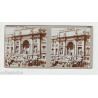 Vue Stéréoscopique Stéréo ROME PALAIS DU VATICAN Cour saint damase...