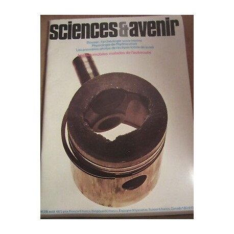Sciences avenir n318 Août 1973 L'Archéologie souterraine Eclipse...