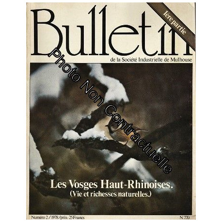 Bulletin De La Societe Industrielle De Mulhouse N° 770 : Les...