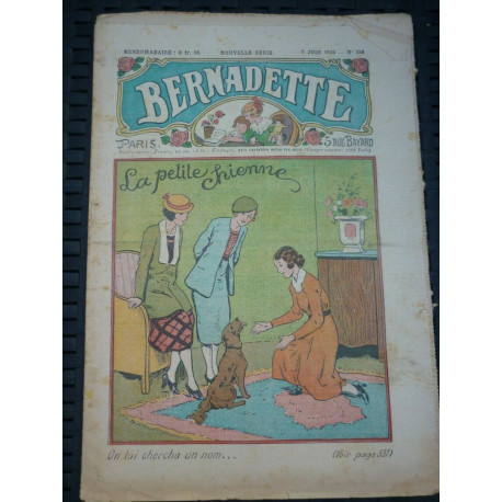 Bernadette Nouvelle Série n336 7 juin 1936 La petite chienne