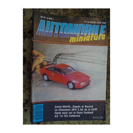 Automobile Miniature n 38 Juillet Août 1987