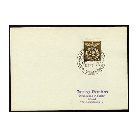 Allemagne n 762 Yv. cachet WW2 MASMÜNSTER Mi. 830