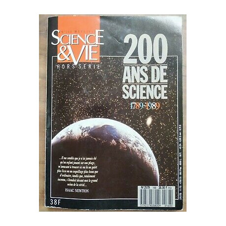Science Vie Nº 166 03 1989 200 Ans de Science 1789 1989
