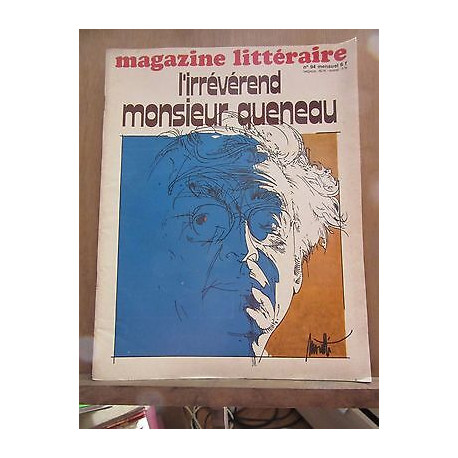 Magazine Littéraire N94 L'irrévérend Monsieur Queneau