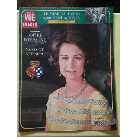 Point de Vue Images du Monde n 1145 Sophie d'Espagne 3 Juillet 1970