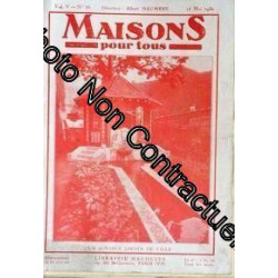 Maisons Et Interieurs Pour Tous N° 36 Du 15/05/1930 - Un Aimable...