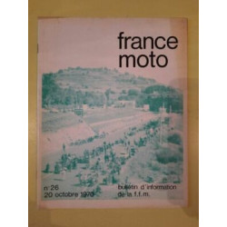 France Moto Bulletin D'information de La f f m Nº 26 Octobre 1970