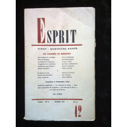 Revue Esprit n12 décembre 1956 Les flammes de Budapest