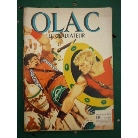 Olac le Gladiateur mensuel n45 Transport presse Octobre 1964