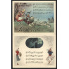 Lot de 4 AQUARELLES de J. TOUCHET Laboratoires Denis Chansons...